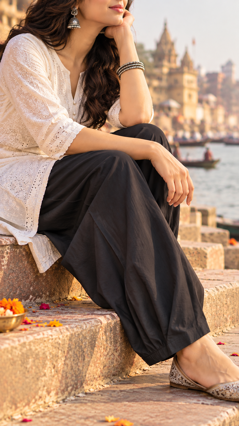 Elegant Cotton Afgani Salwar - Size 40 to 46