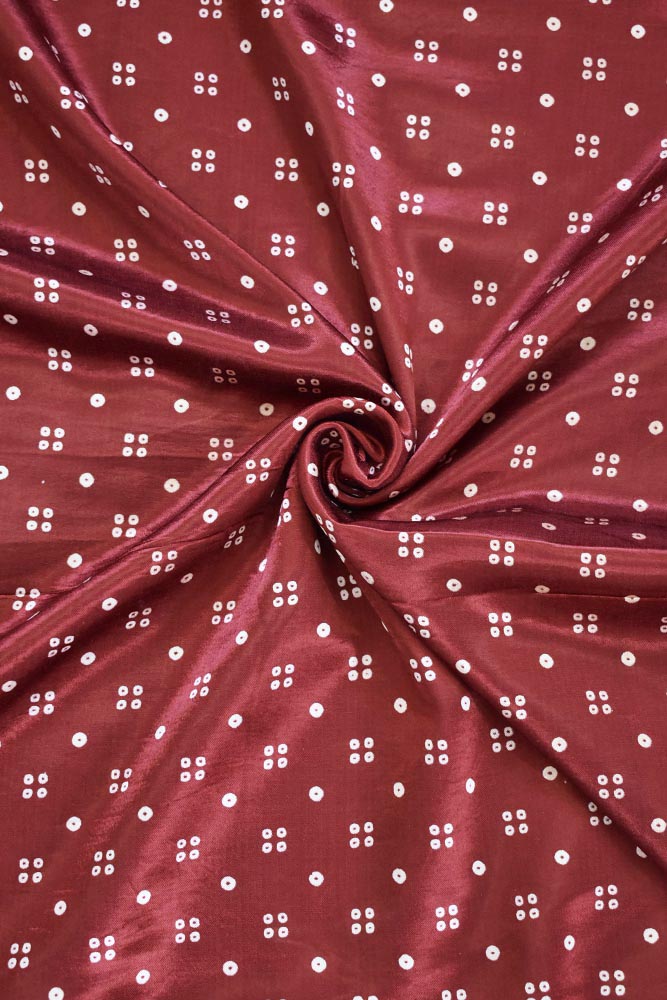 MASHRU SILK KUTCH HAND BLOCK PRINTED FABRIC - 2.5 & 3 mtr cuts