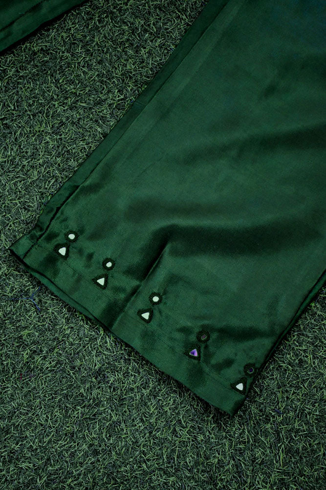 Elegant Mashru Pant With Kutch Mirror Work Size - 38 - 48
