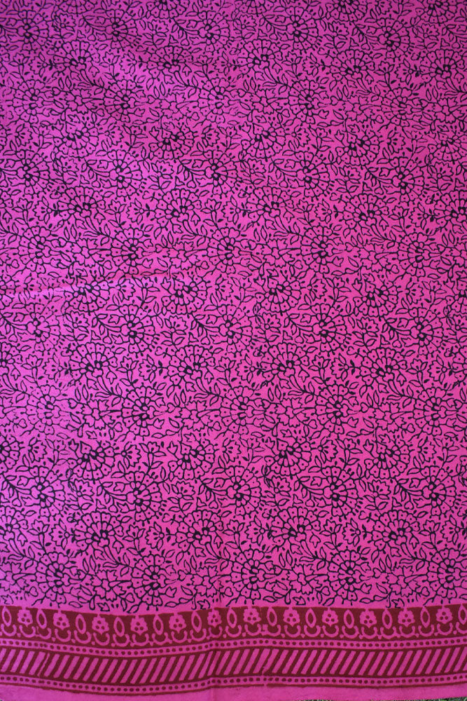 Bagh Hand Block Printed unstitched 3 pc Cotton suit fabric from MP