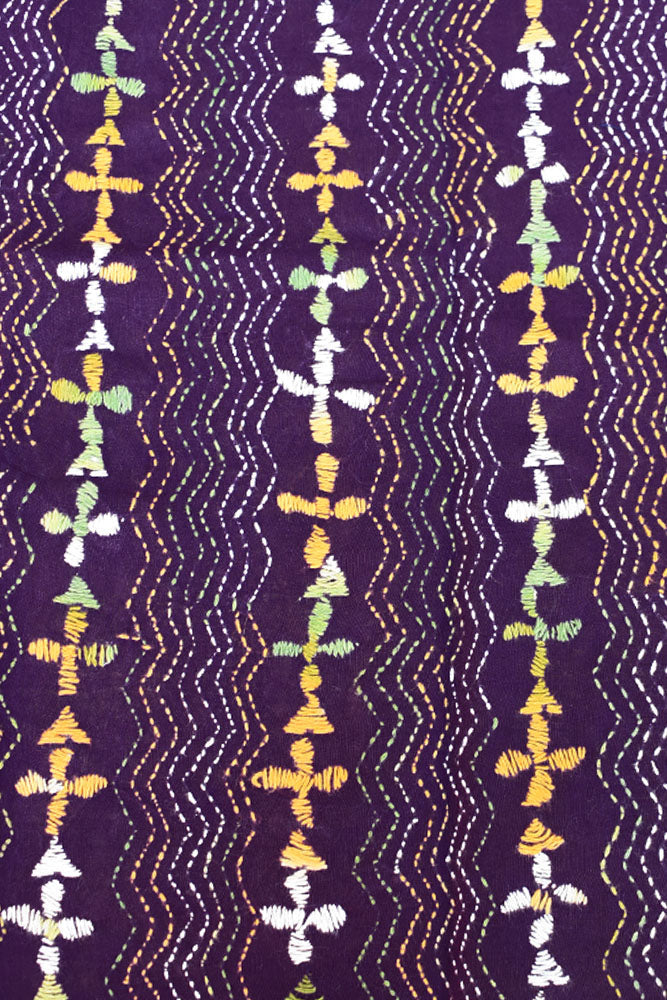 Cotton Blouse fabric with Hand Kantha work