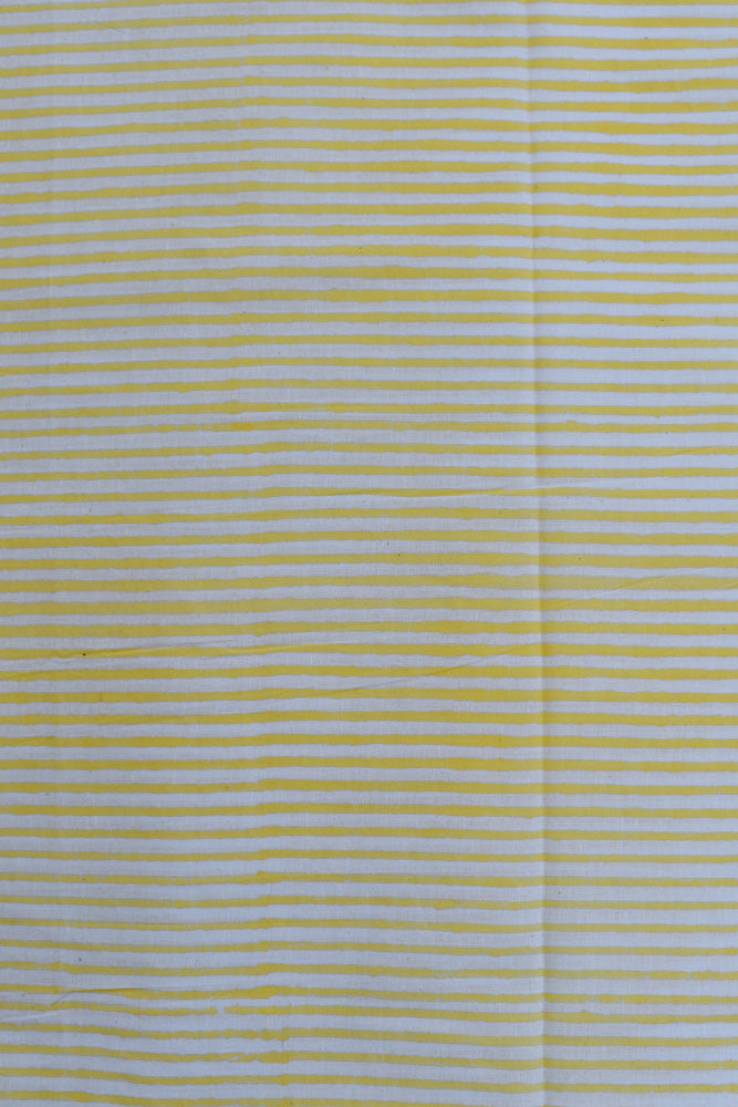 Beautiful Hand Block Printed Running Cotton Fabric ( 2.5 mtrs cut)