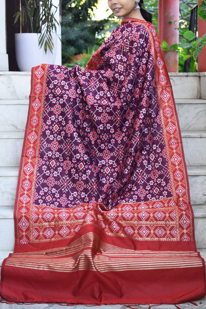 Beautiful Banarasi Dupatta with Patola Inspired patterns