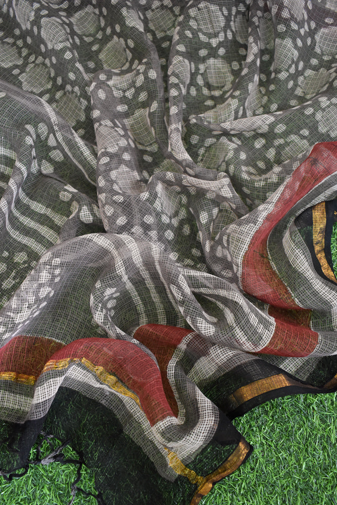 Hand Block Printed Kota Cotton Dupatta