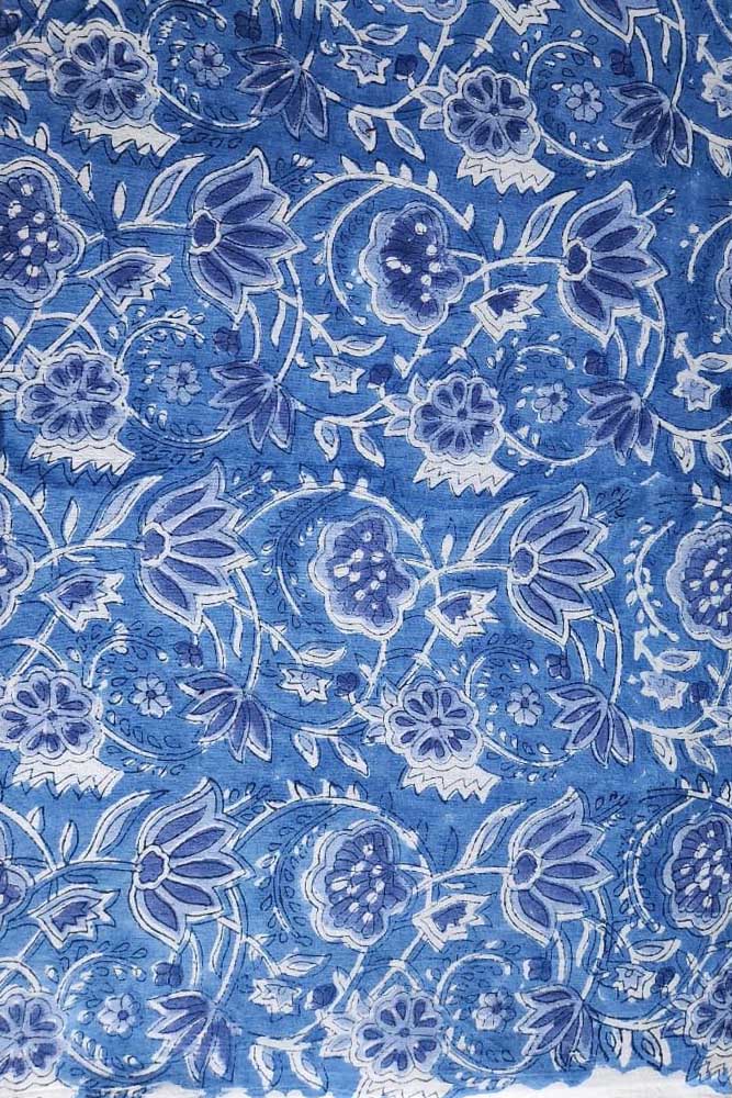 Manjri (मंजरी) - 5 mtr cut for Co-ord Sets / Suits - Hand Block Printed Running Soft Cotton Fabric
