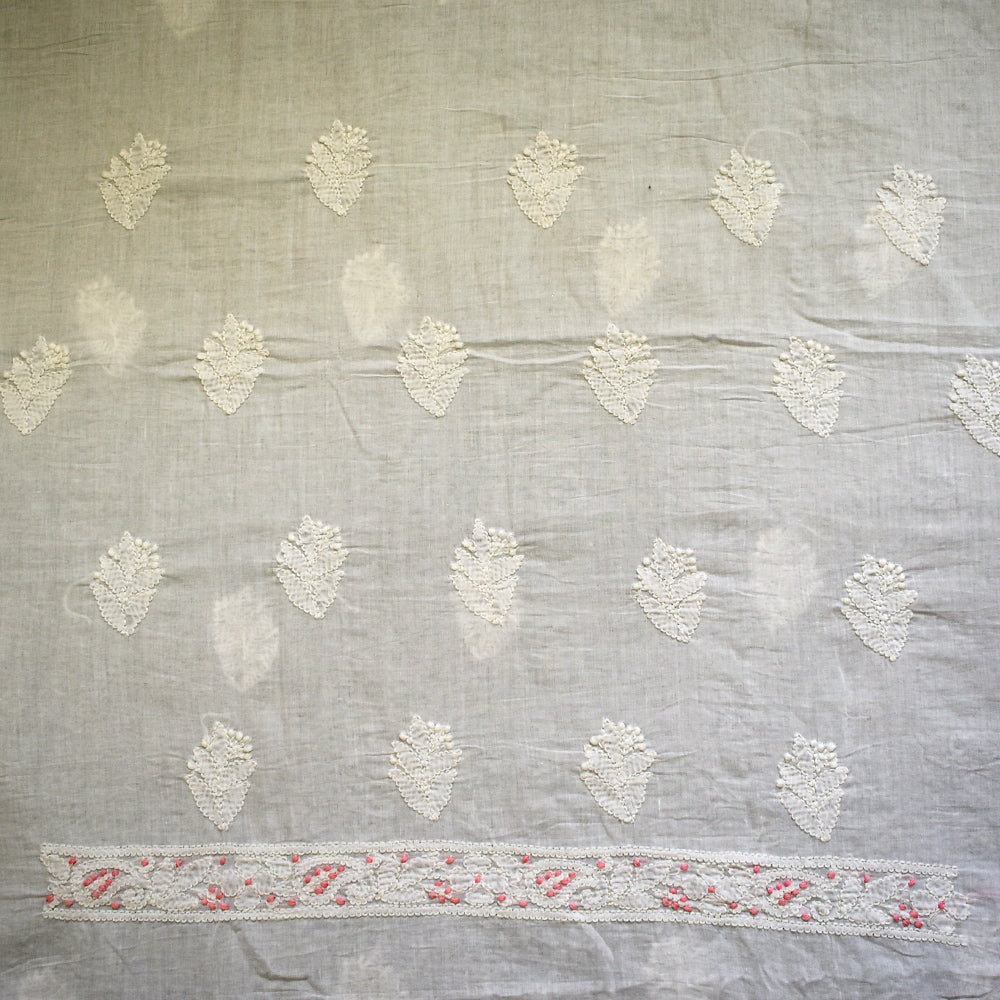 Intricate and beautiful Mul Cotton Hand Chikankari work Kurta & Pant fabric Set