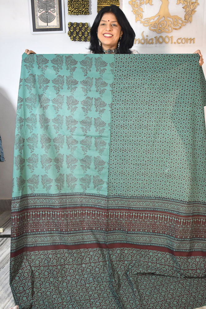 Bagh Hand Block Printed Cotton Kurta Fabric