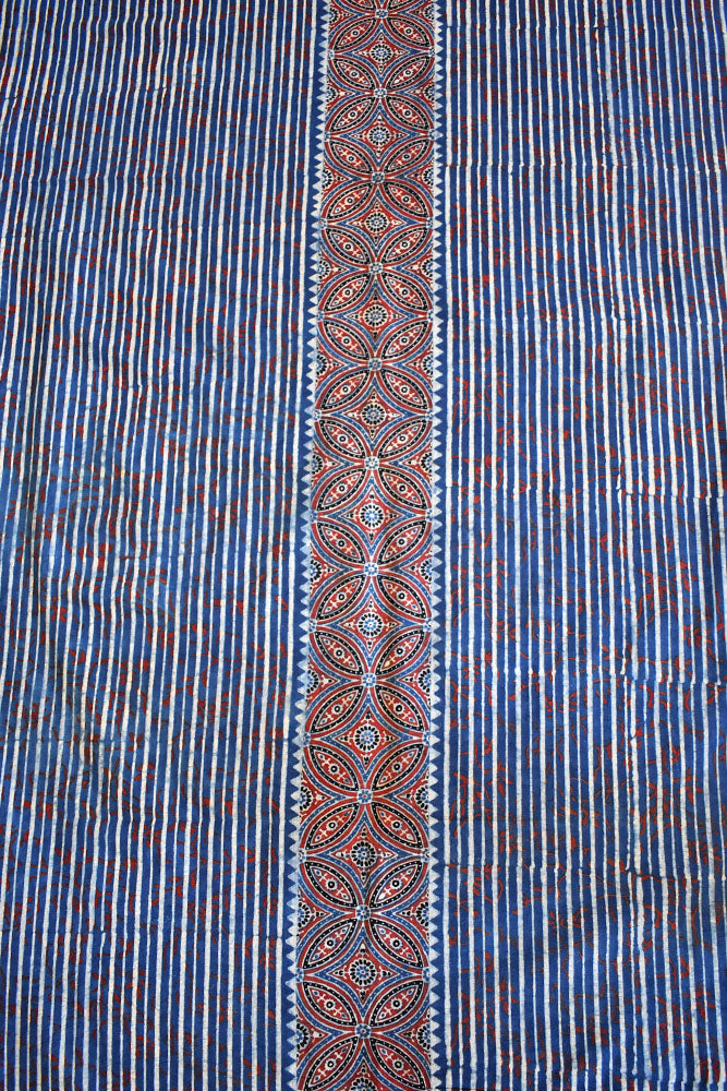 Designer Ajrakh cotton kurta fabrics - 2.5 mtrs