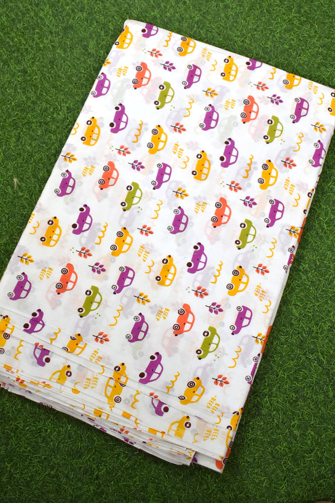 Hand Block Printed Cotton Running Fabric (2.5 mtrs )