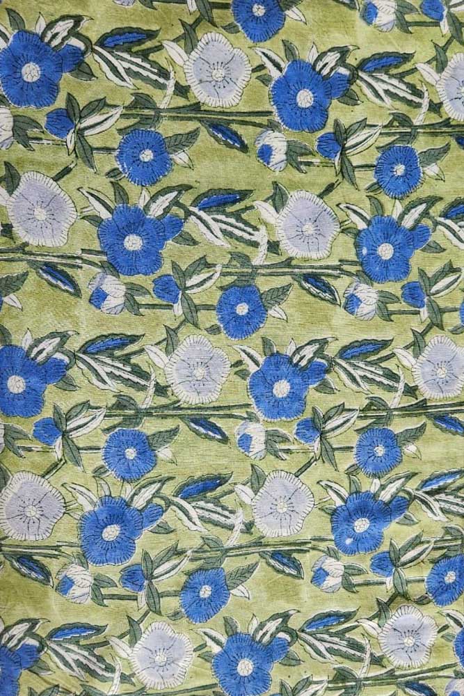 Manjri (मंजरी) - 5 mtr cut for Co-ord Sets / Suits - Hand Block Printed Running Soft Cotton Fabric