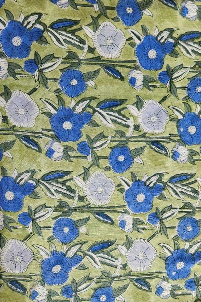 Manjri (मंजरी) - 5 mtr cut for Co-ord Sets / Suits - Hand Block Printed Running Soft Cotton Fabric