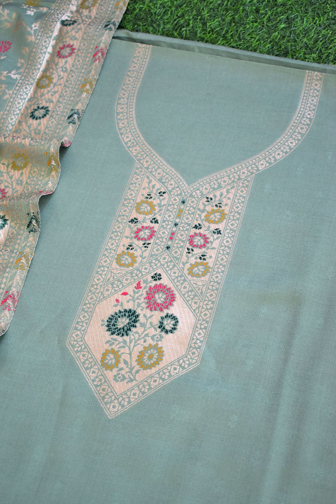 Beautiful Woolen Suit fabric with Woven patterns