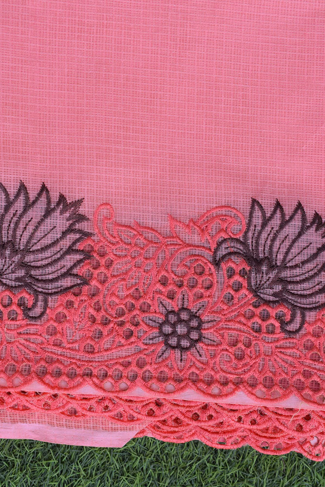 Elegant Kota Cotton saree with Heavy Cut work
