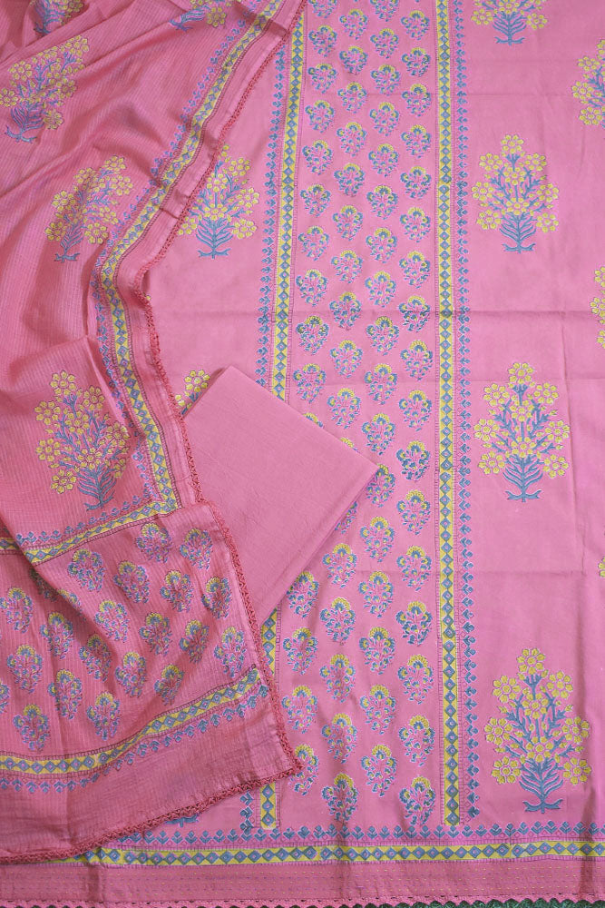 Elegant Cotton suit & Soft cotton dupatta
