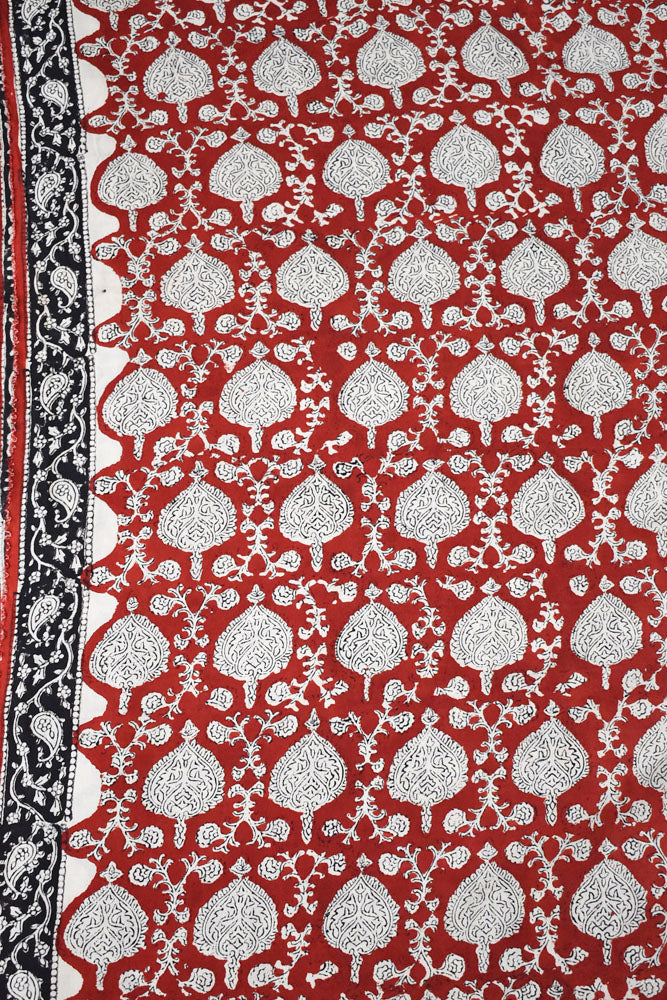 Beautiful Modal Silk Bagru Hand Block Print Fabric