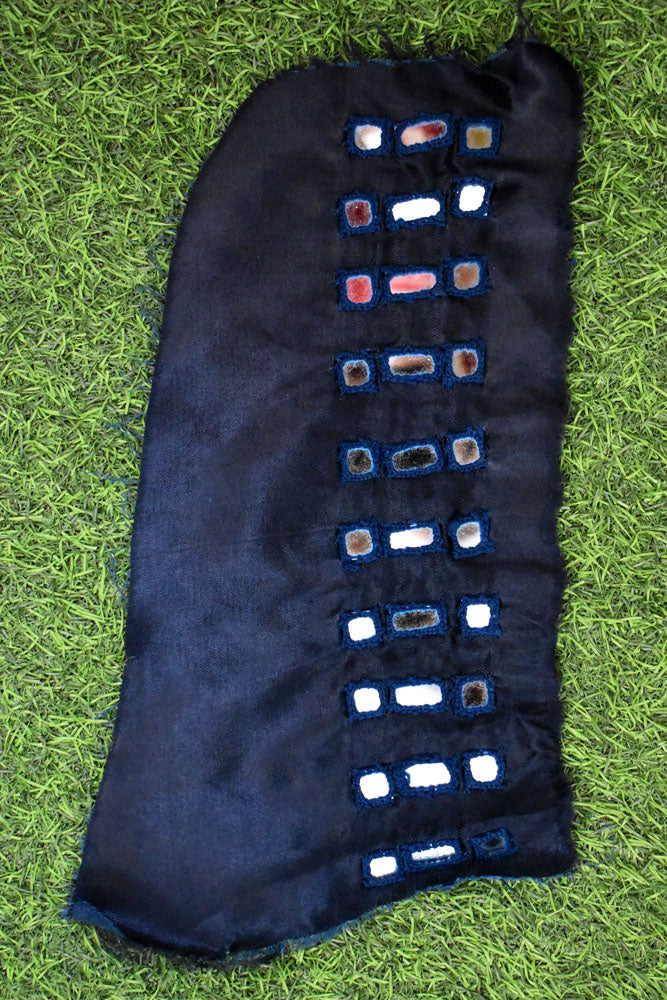 Kutch mirror work Patch on Mashru Fabric
