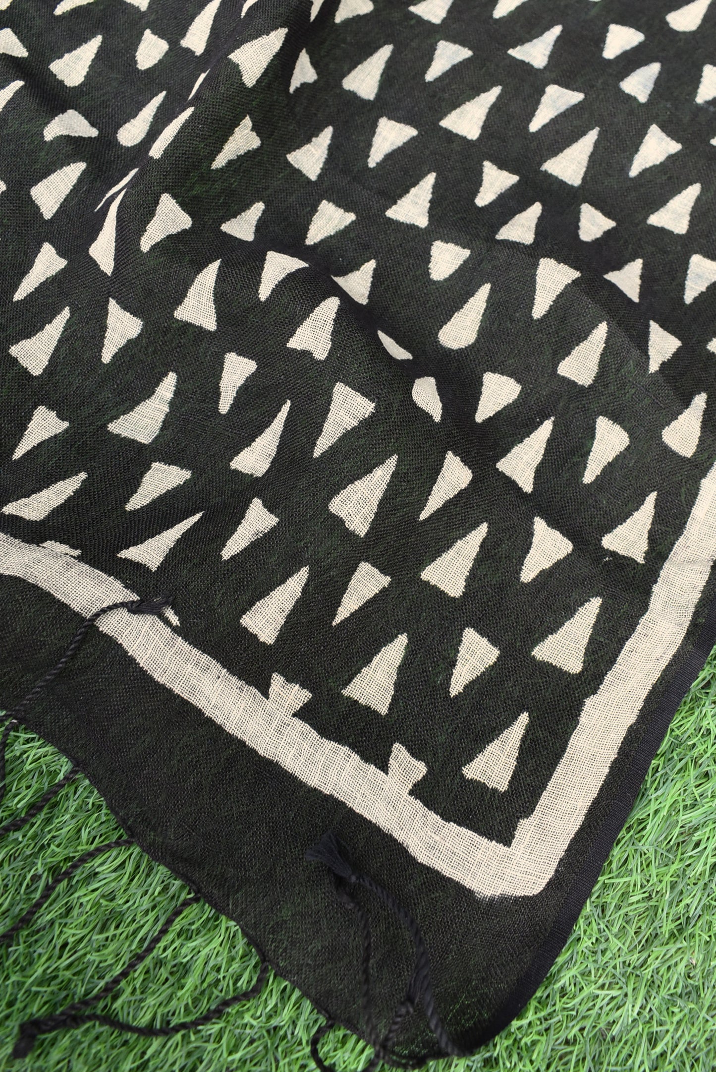 Elegant Hand Block Printed Pure Linen dupatta