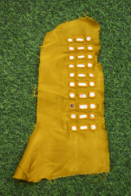 Kutch mirror work Patch on Mashru Fabric