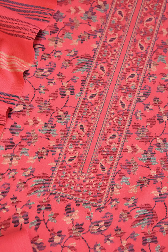 Beautiful Woolen Suit fabric with Woven patterns