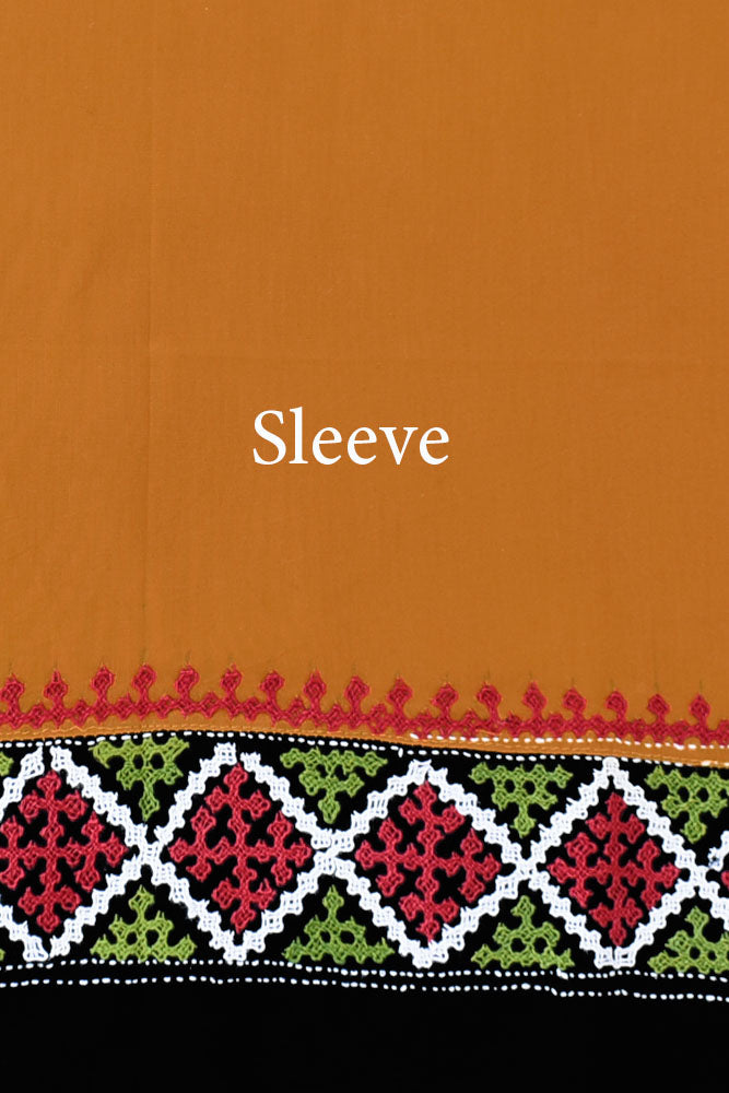 Cotton Blouse fabric with Bengal Hand Embroidery work