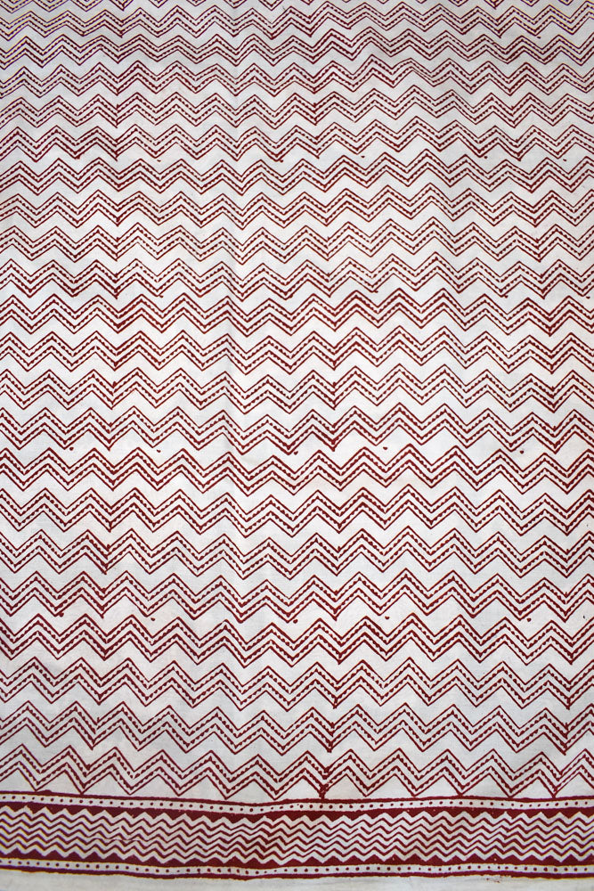 Bagh Hand Block Printed unstitched 3 pc Cotton suit fabric with Placement block print from MP