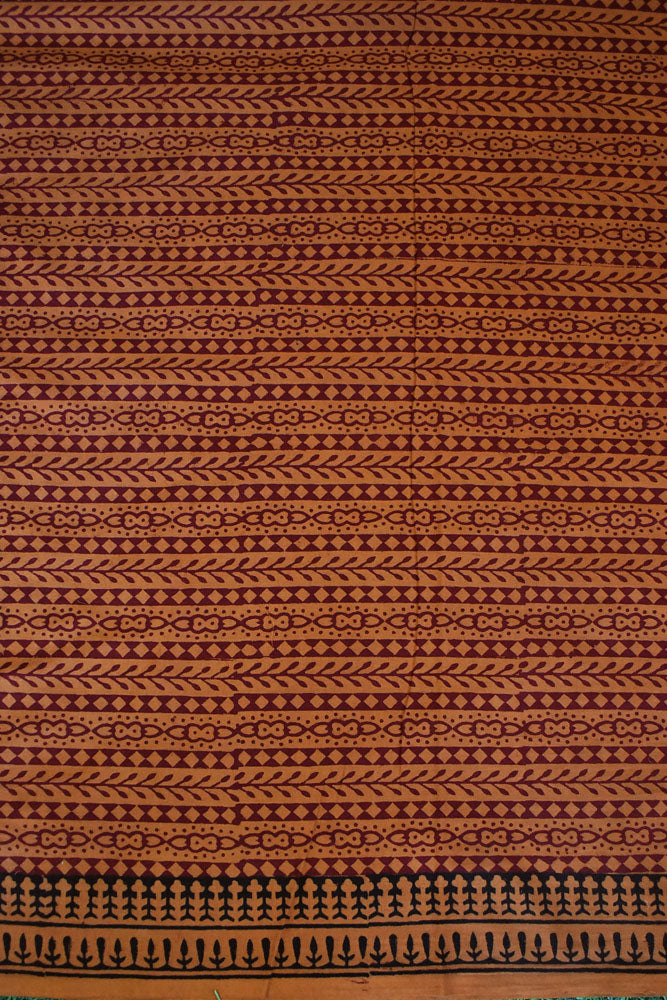 Bagh Hand Block Printed unstitched 3 pc Cotton suit fabric from MP