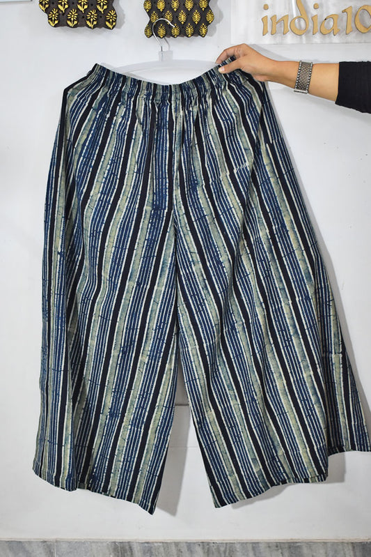 Elegant Ajrakh Cotton palazzo - Free Size