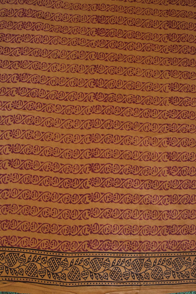 Bagh Hand Block Printed unstitched 3 pc Cotton suit fabric from MP