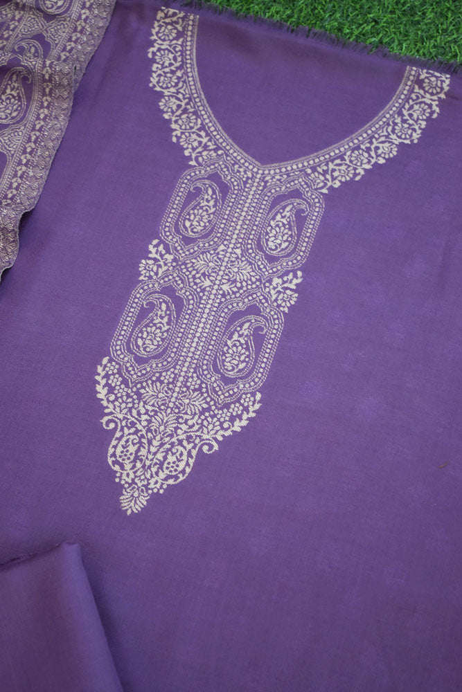 Beautiful Woolen Suit fabric with Woven patterns