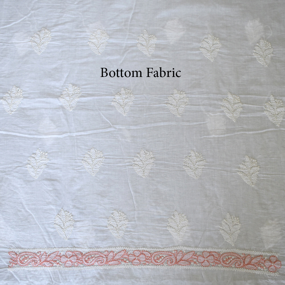 Intricate and beautiful Mul Cotton Hand Chikankari work Kurta & Pant fabric Set