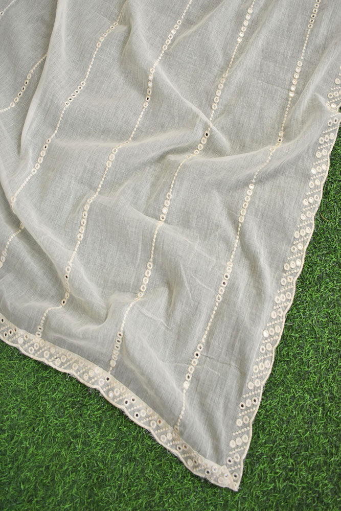 Beautiful Soft Cotton Dupatta with embroidery