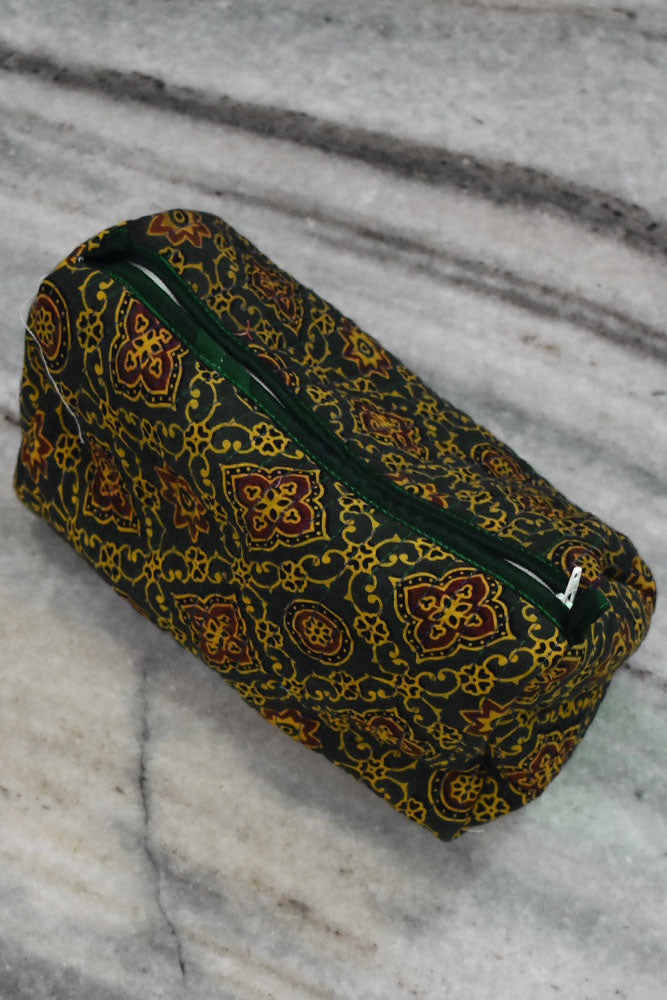 HANDCRAFTED QUILTED pouch fabric