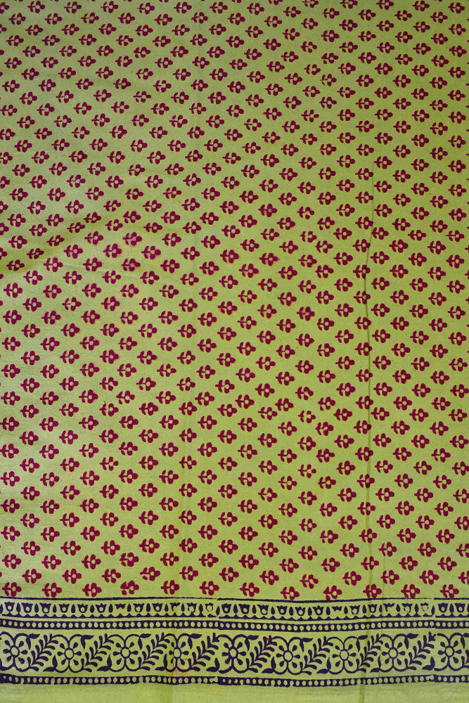 Bagh Hand Block Printed unstitched 3 pc Cotton suit fabric from MP