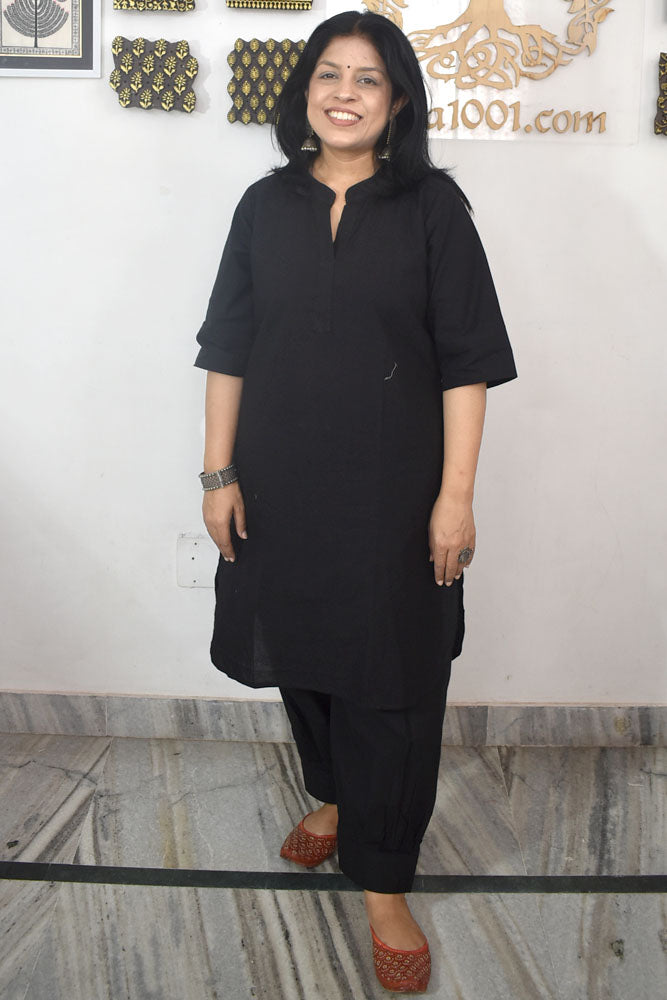 Beautiful Plain Cotton Set Kurta & Pant