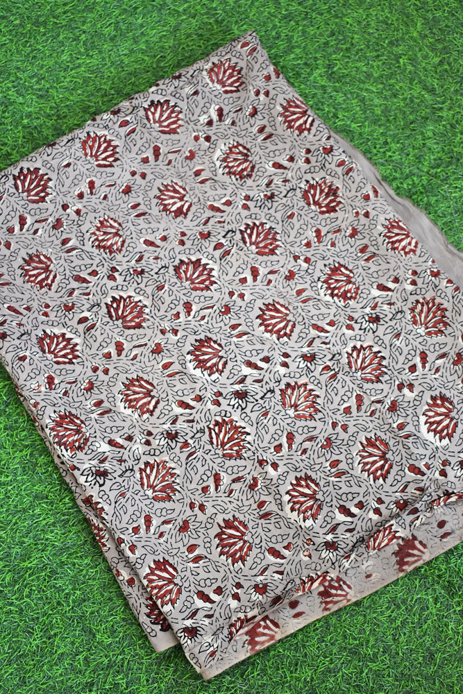 Beautiful Muslin Hand Block Print Fabric - 2.5 mtrs cut