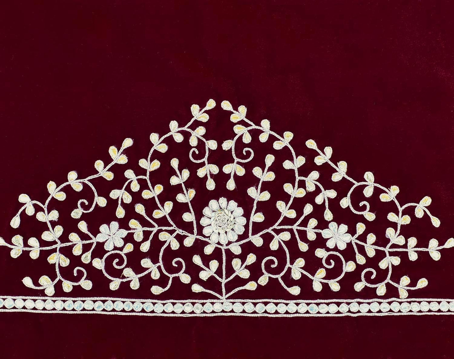 Velvet Fabric with Hand Gota pattiwork , Pearl, Zardozi  Embroidery