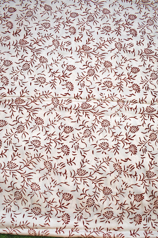 Bagh Hand Block Printed unstitched 3 pc Modal silk suit fabric from MP
