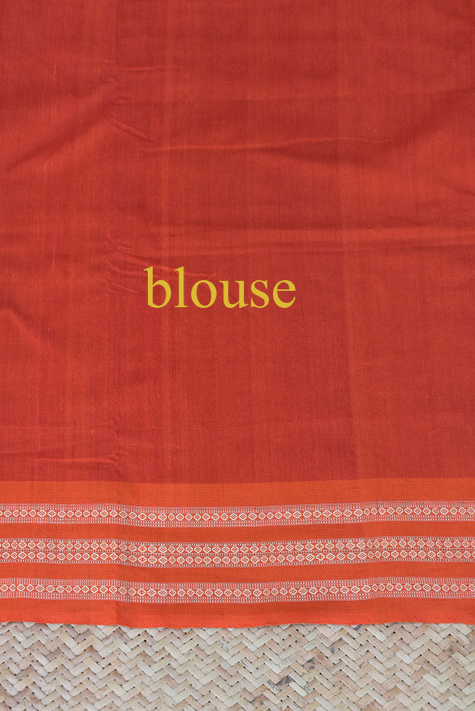 Elegant Handwoven Doll Bomkai cotton Saree