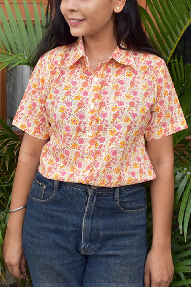 Elegant Soft Cotton Short shirt Size - 34, 36, 38