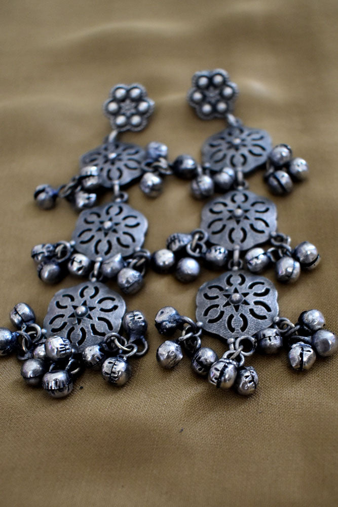 Elegant Antique finish German silver Earring