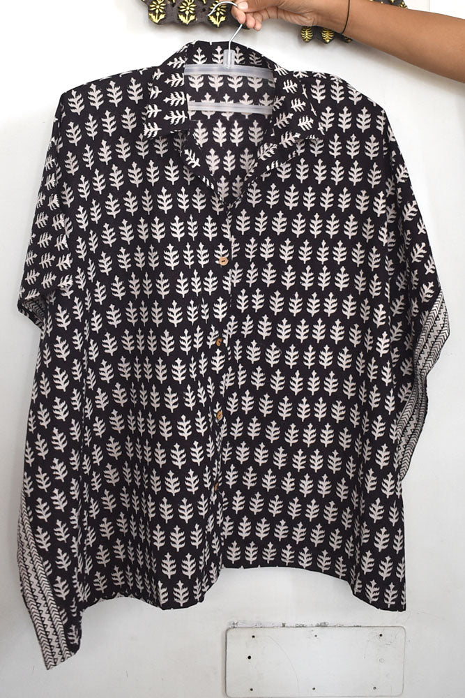 Bagh Hand Block Printed Kaftan, Free Size