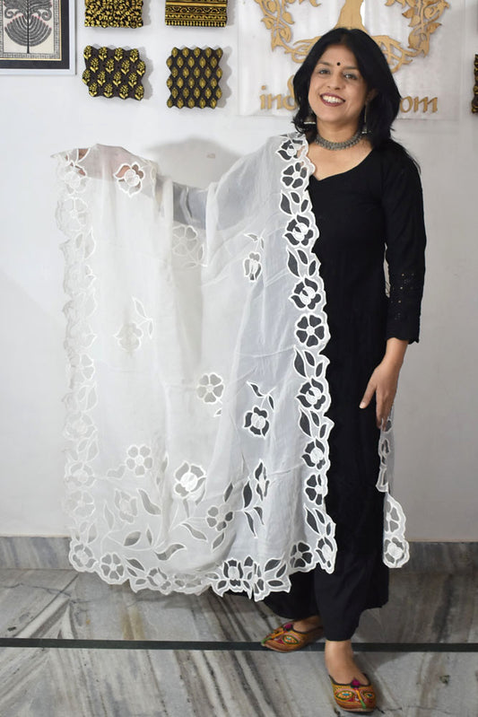 Gorgeous Cutwork Viscose Organza Dupatta