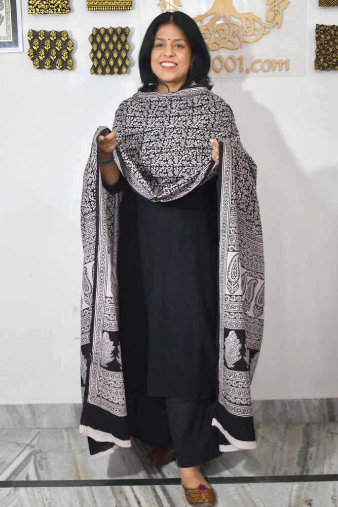 Bagh Hand Block Printed Cotton Dupatta