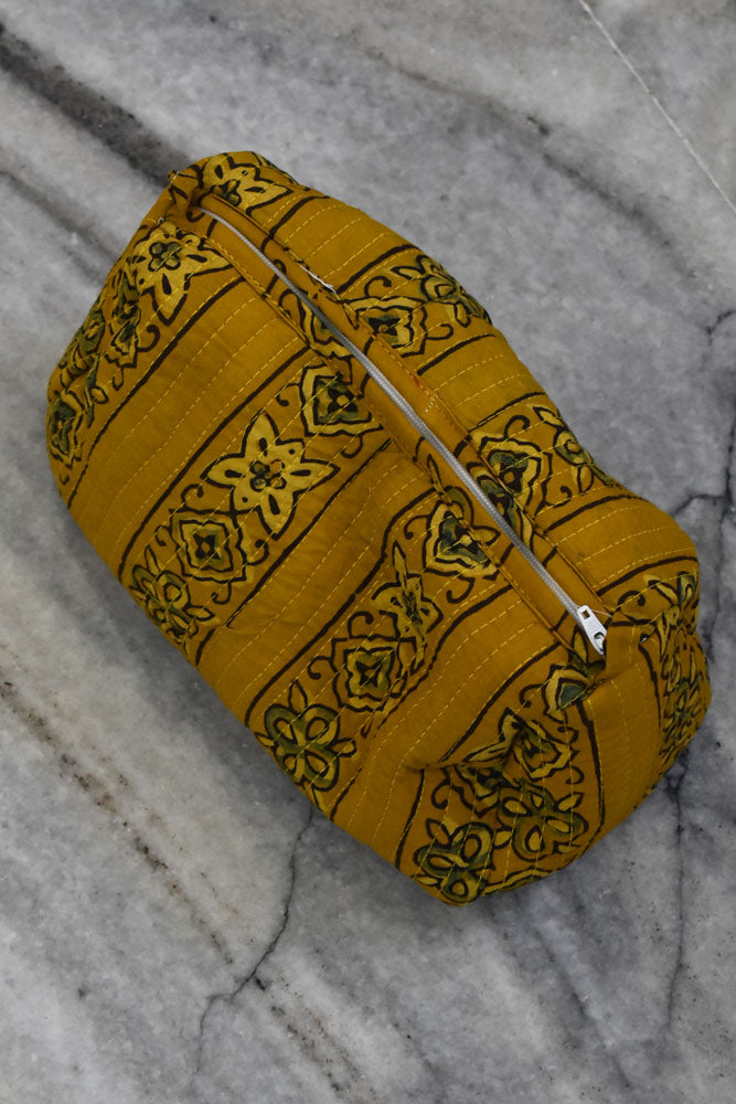 HANDCRAFTED QUILTED pouch fabric