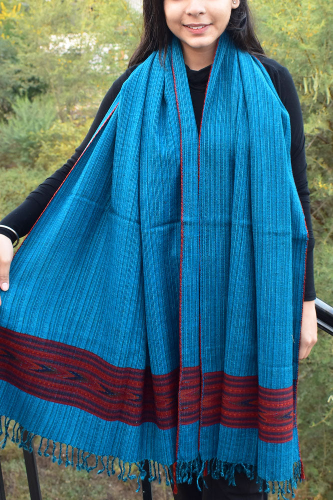Elegant & Soft, Versatile Handwoven Himalayan Pure Wool Stole / Shawl