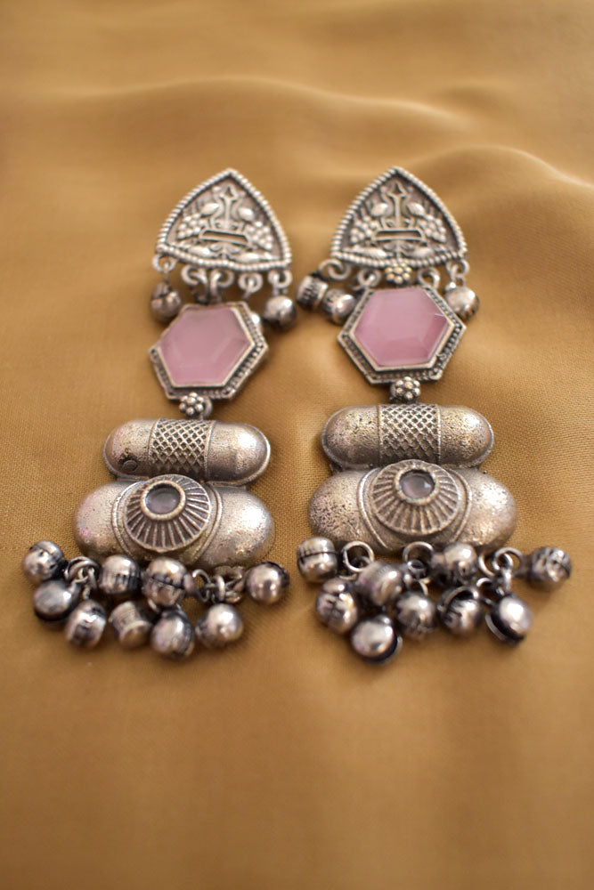 Elegant Antique finish German silver Earring