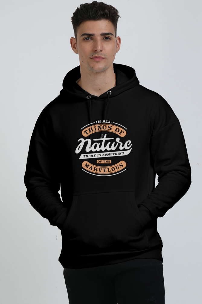 Winter wear : Unisex oversized Hooded Sweatshirt 400 GSM