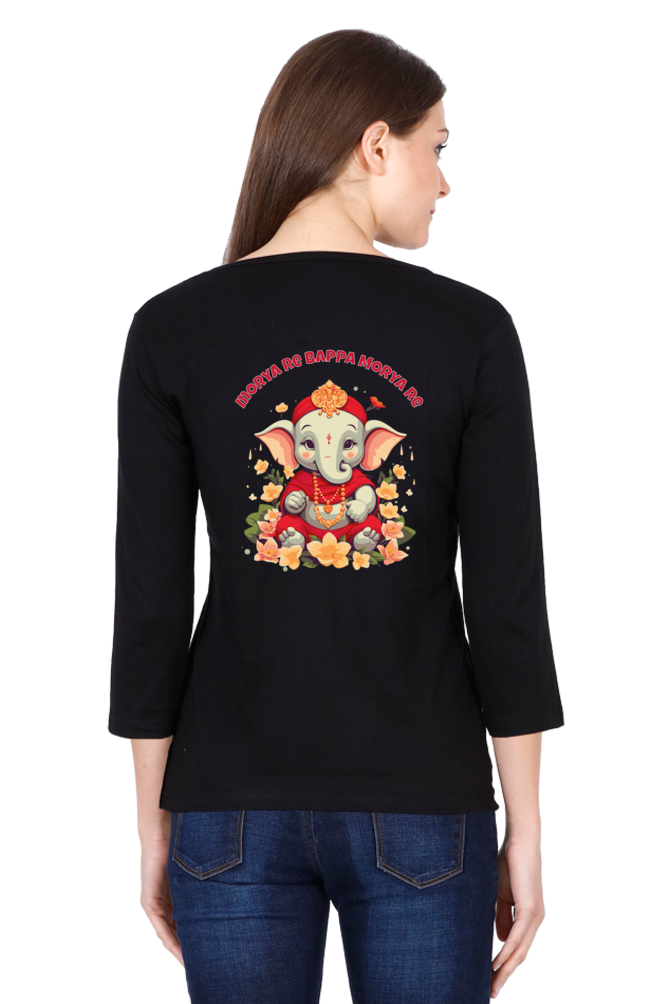 Morya Re Bappa Morya Re, Womens full sleeve T-Shirt