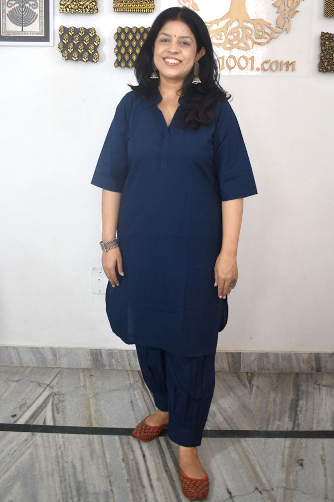 Beautiful Plain Cotton Set Kurta & Pant