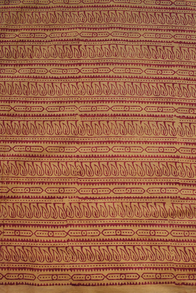 Bagh Hand Block Printed unstitched 3 pc Cotton suit fabric from MP